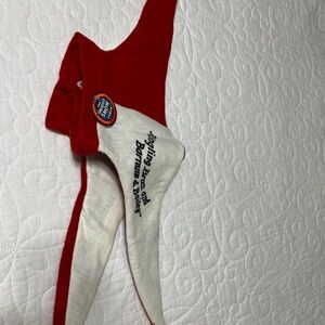 Ringlng Bros. Red and White Circus Jester hat